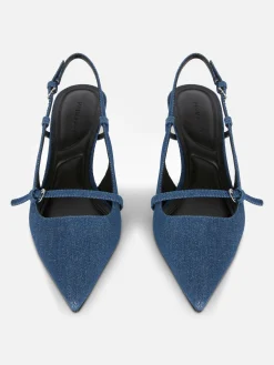 Sandalias Vaqueras Con Hebilla Y Tacón Chincheta