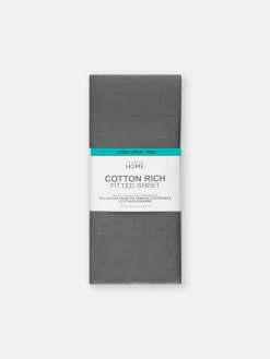 Sábana Bajera De Algodón Para Cama King