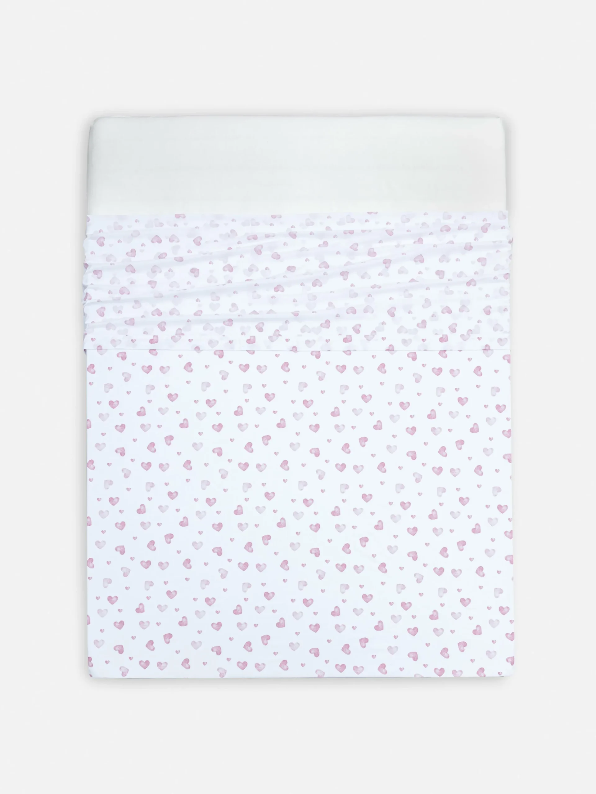 Sábana Encimera Con Corazones Para Cama King Size