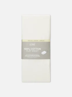 Sábana Encimera Para Cama Individual De Algodón
