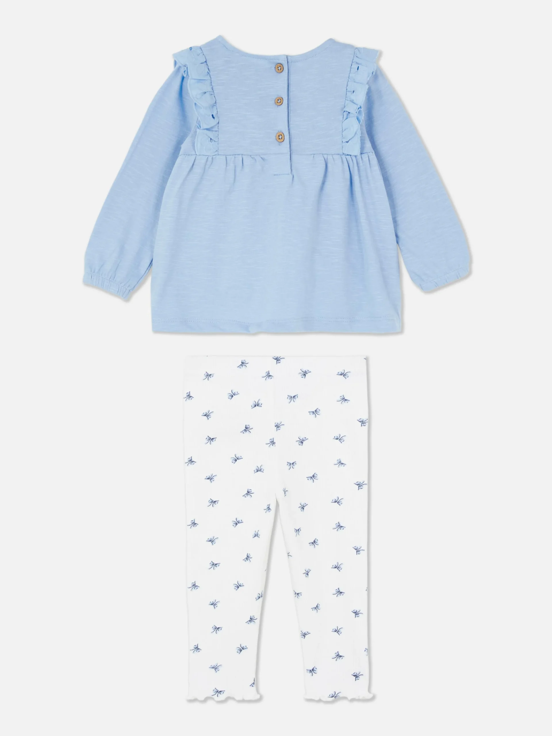 Set De Blusa Con Volantes Y Leggings