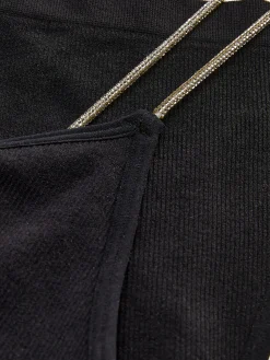 Set De Bralette Y Tanga Sin Costuras Con Strass