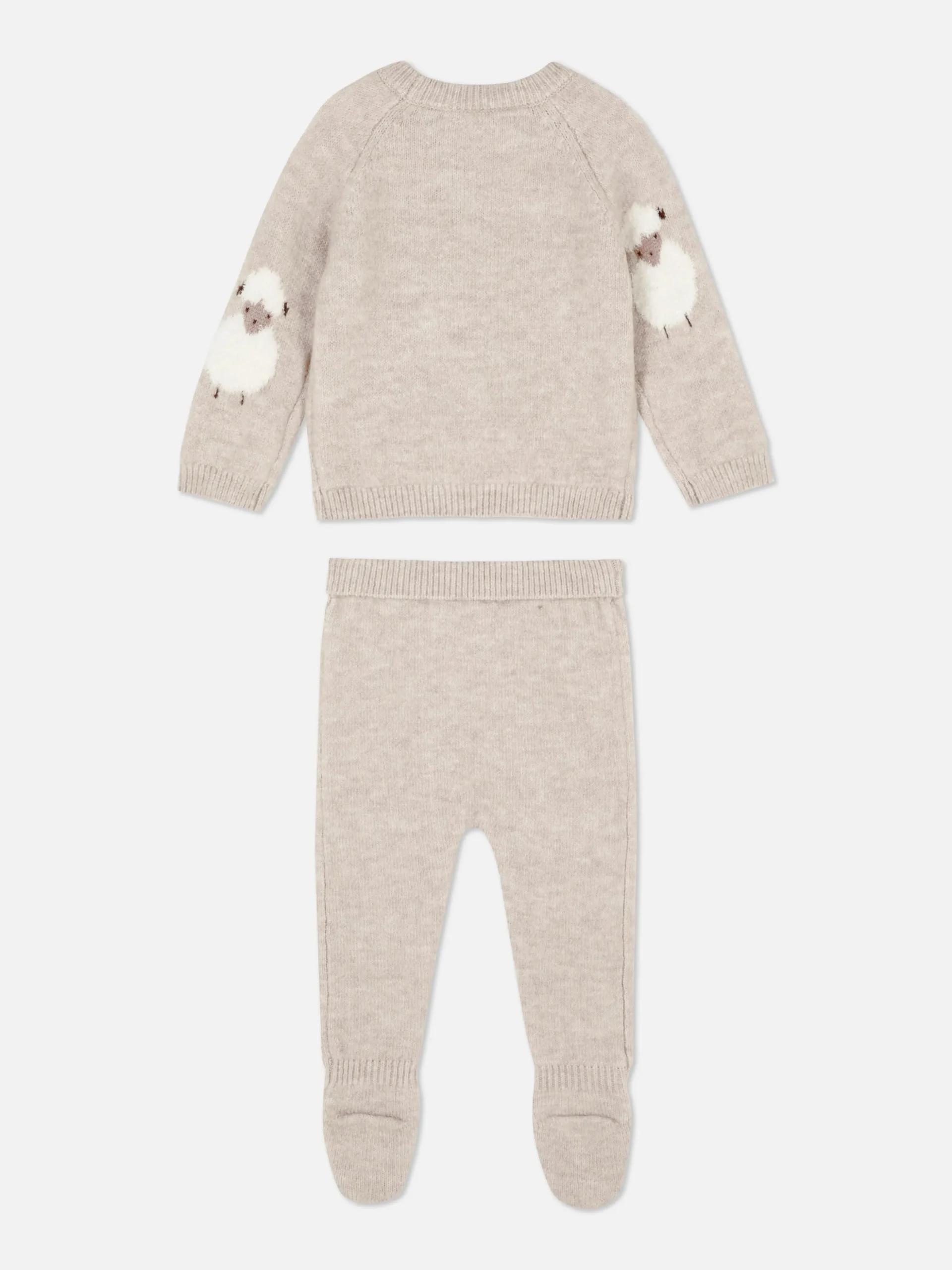 Set De Jersey De Punto Y Leggings Con Ovejas