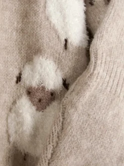 Set De Jersey De Punto Y Leggings Con Ovejas