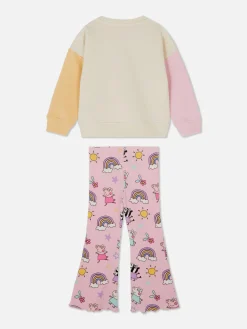 Set De Sudadera Y Leggings Acampanados De Peppa Pig