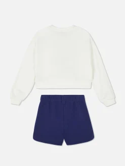 Set De Sudadera Y Pantalón Corto De Stitch De Disney