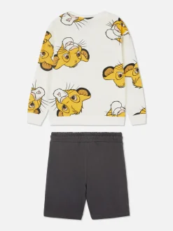 Set De Sudadera Y Pantalones Cortos A Juego De Simba