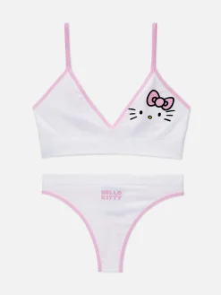 Set De Tanga Y Bralette Sin Costuras De Hello Kitty