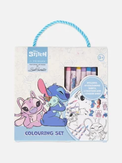 Set Para Colorear De Stitch Y Ángel De Disney