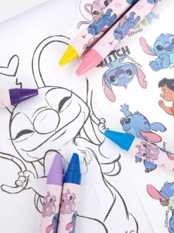 Set Para Colorear De Stitch Y Ángel De Disney