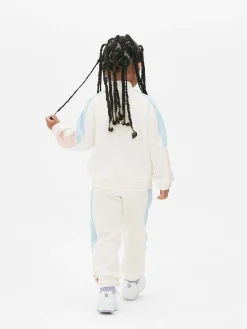 Sudadera Bicolor Con Media Cremallera