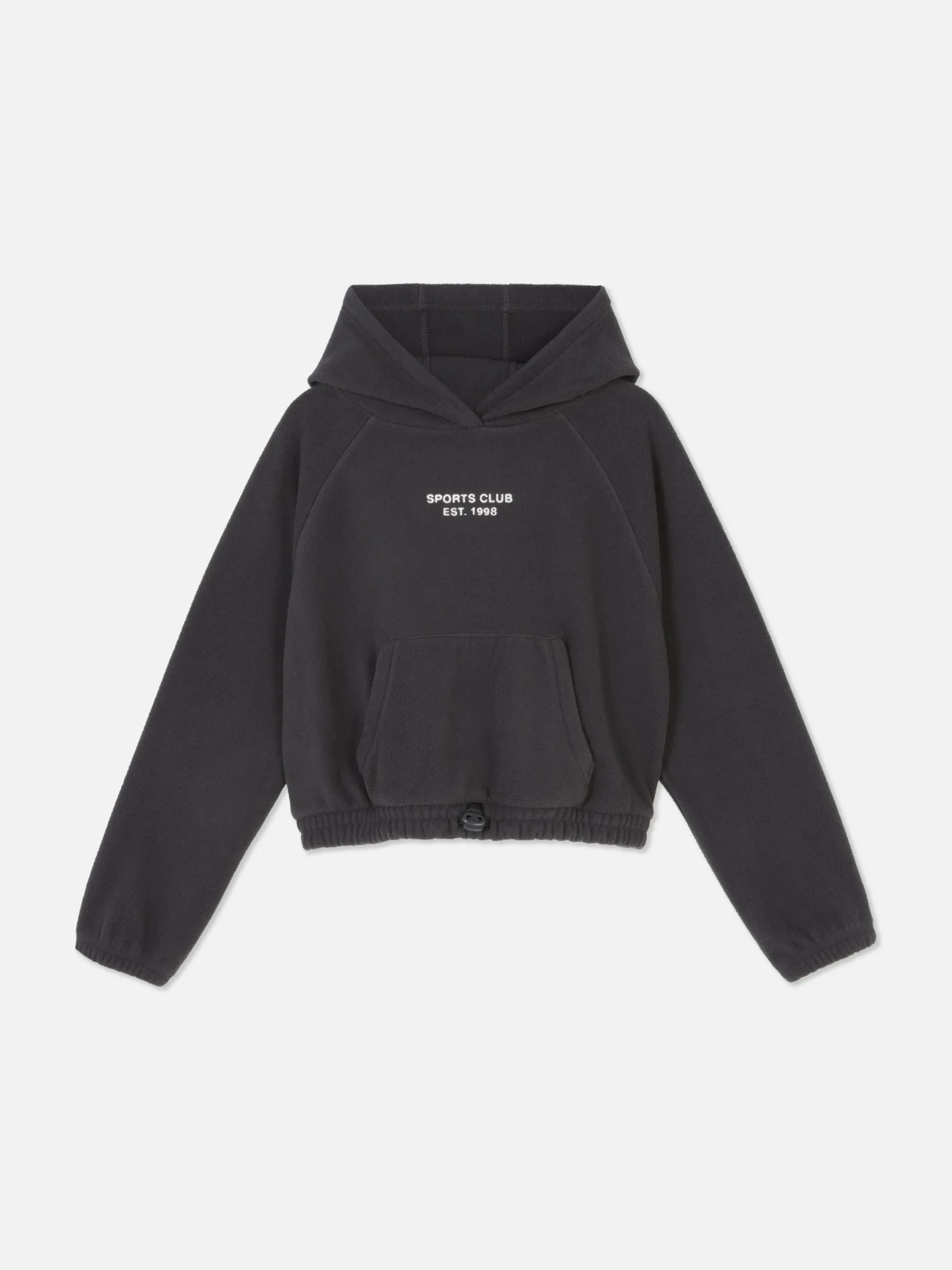 Sudadera Bordada De Felpa Con Capucha