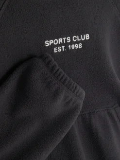 Sudadera Bordada De Felpa Con Capucha