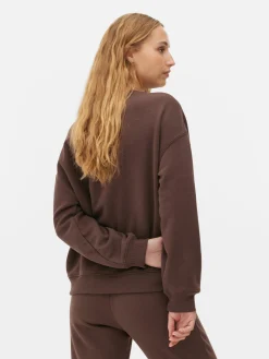 Sudadera Básica De Cuello Redondo