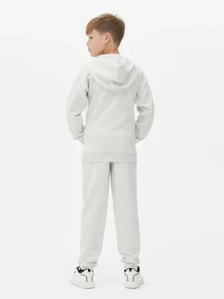 Sudadera Con Capucha, Cremallera Y Textura Para Niño