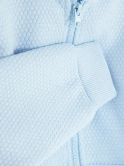 Sudadera Con Capucha, Cremallera Y Textura