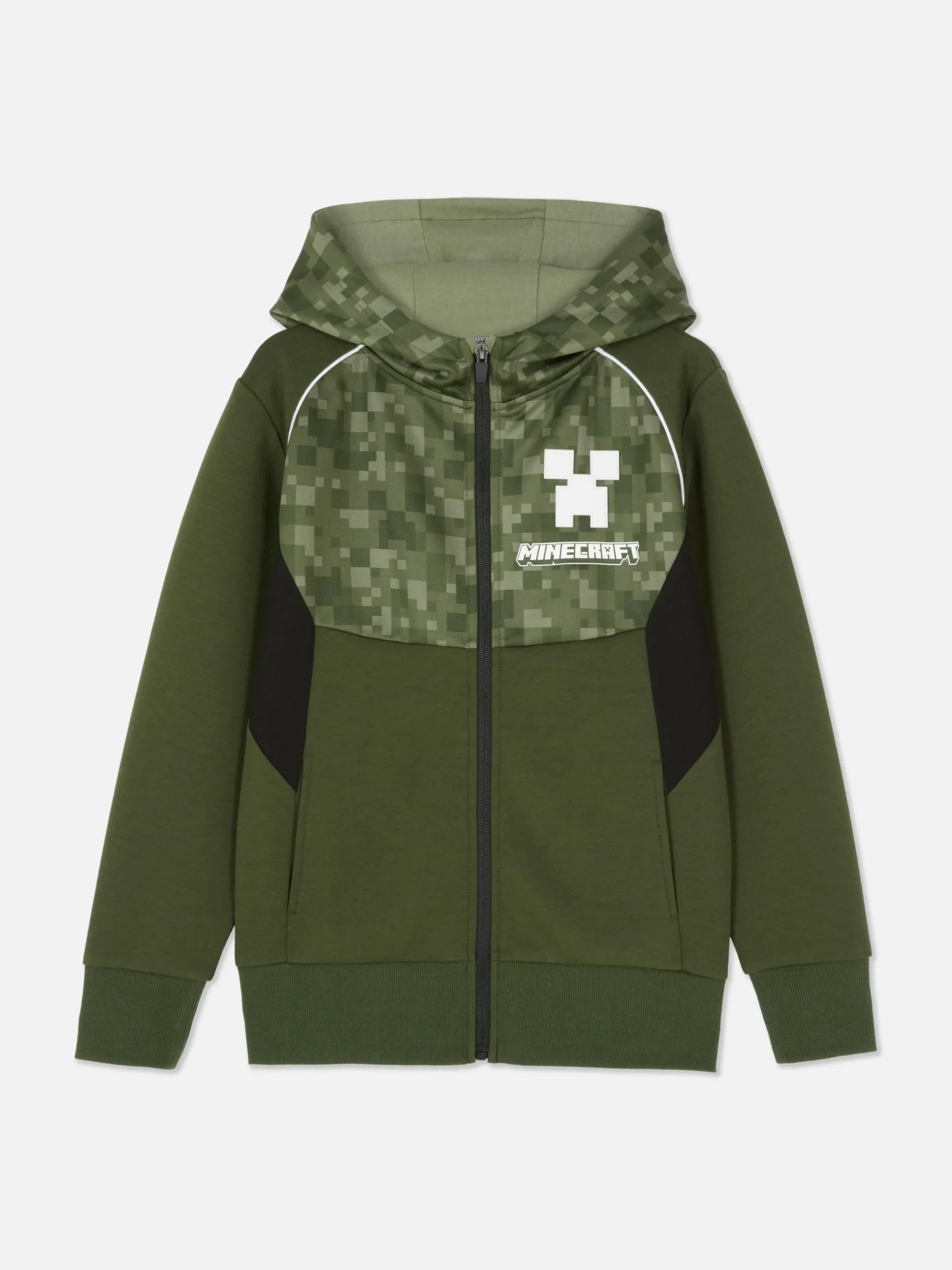 Sudadera Con Capucha Y Cremallera De Minecraft