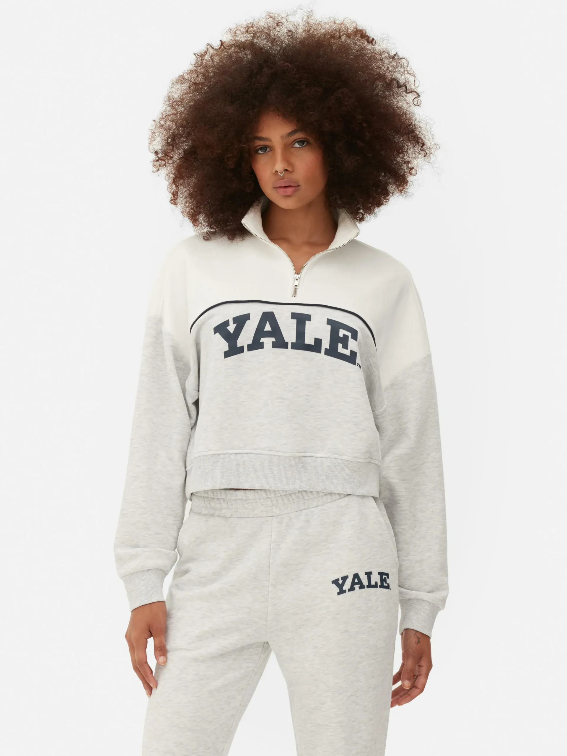 Sudadera Con Cremallera De Un Cuarto «Yale»