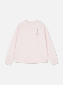 Sudadera Con Cuello Redondo Y Mensaje