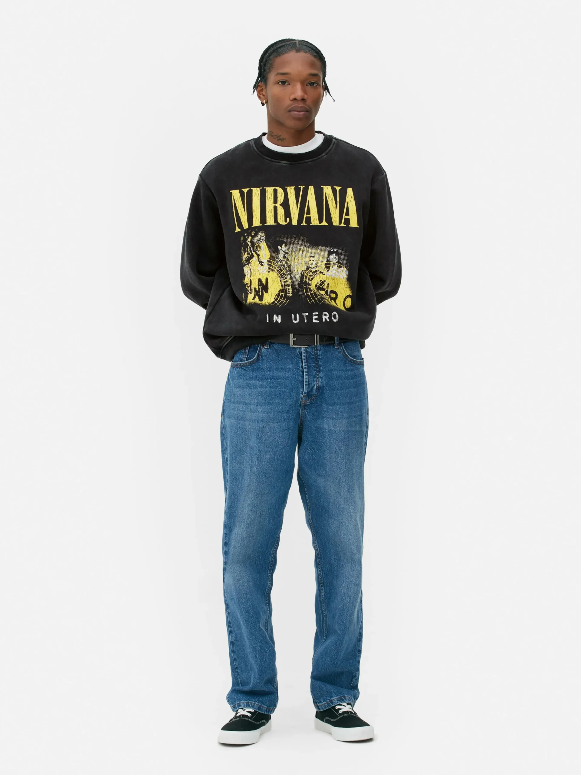 Sudadera Con Efecto Lavado De Nirvana