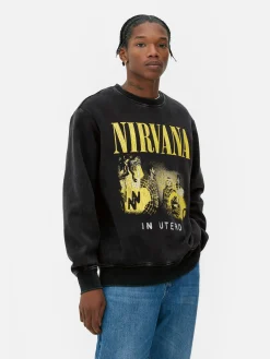 Sudadera Con Efecto Lavado De Nirvana