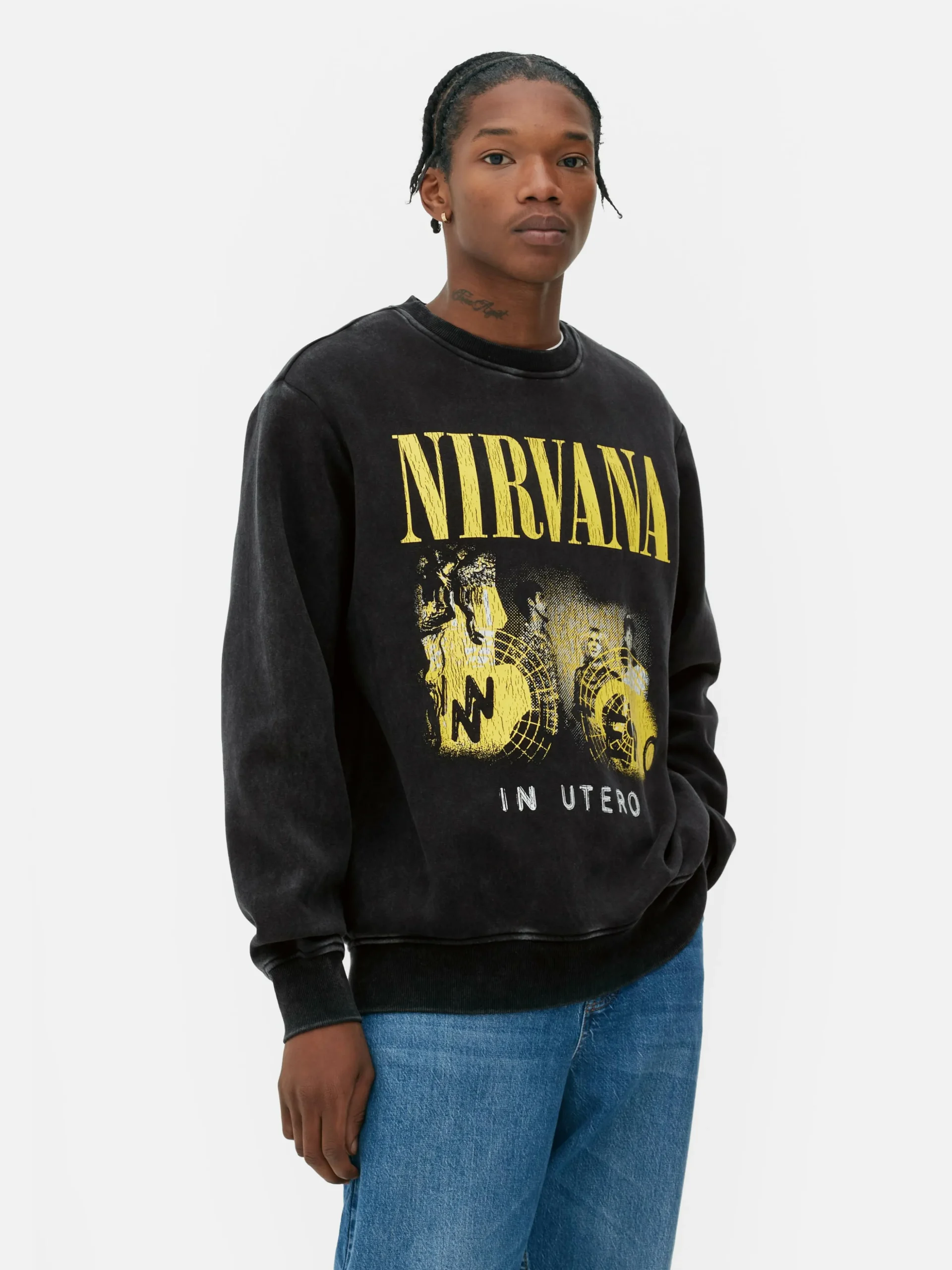 Sudadera Con Efecto Lavado De Nirvana