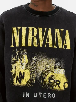 Sudadera Con Efecto Lavado De Nirvana