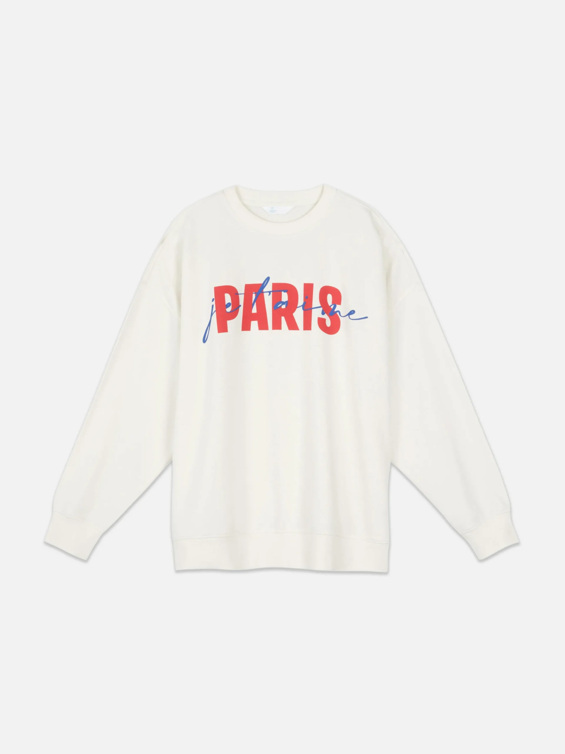 Sudadera Con Gráfico «Paris» En La Parte Delantera