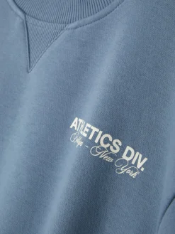 Sudadera De Cuello Redondo Con Estampado Gráfico