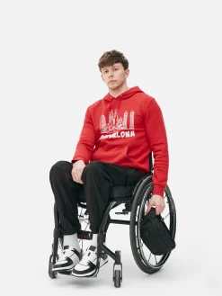 Sudadera De Manga Larga Con Capucha «Barcelona»