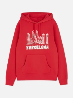 Sudadera De Manga Larga Con Capucha «Barcelona»