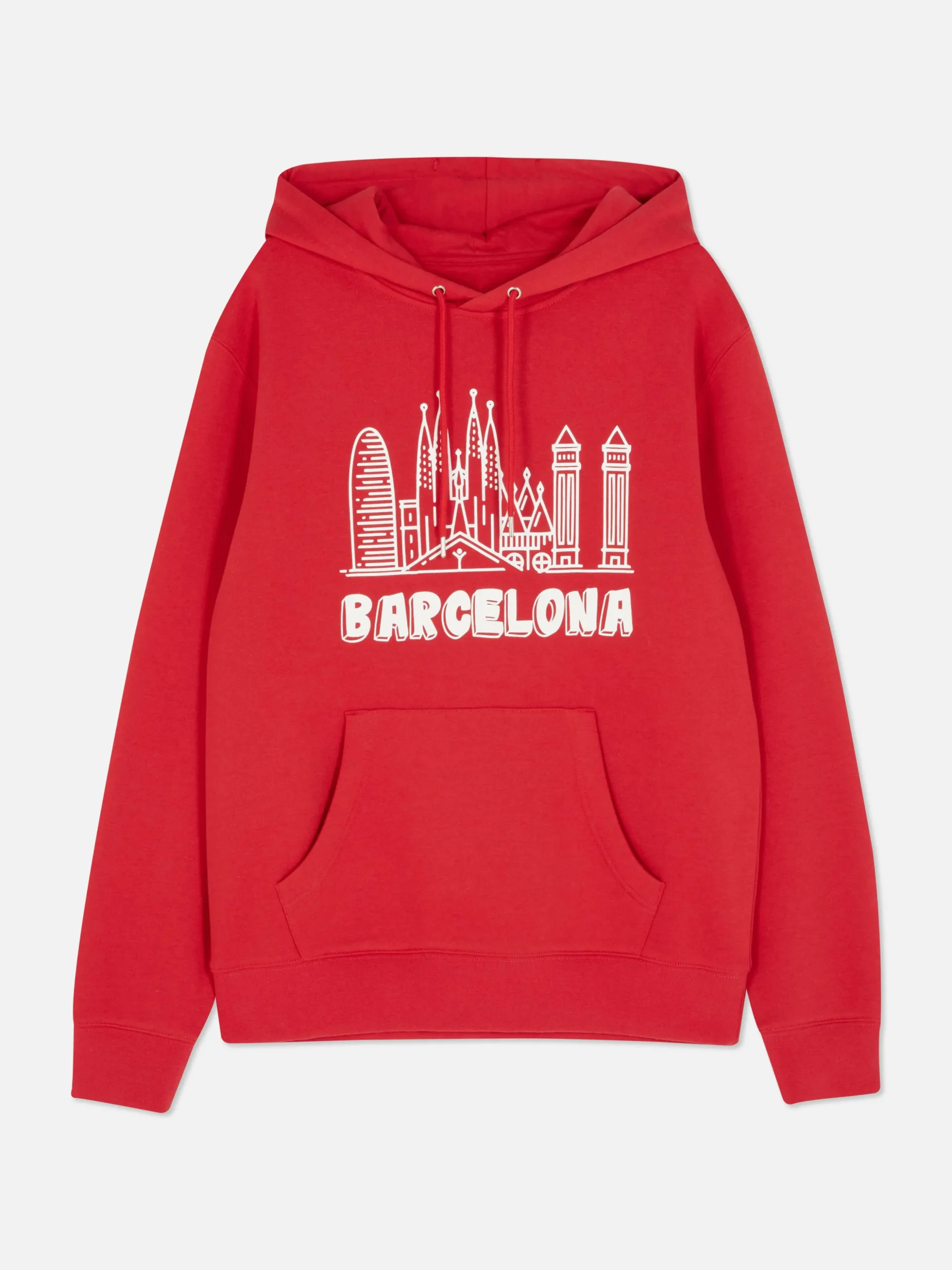 Sudadera De Manga Larga Con Capucha «Barcelona»