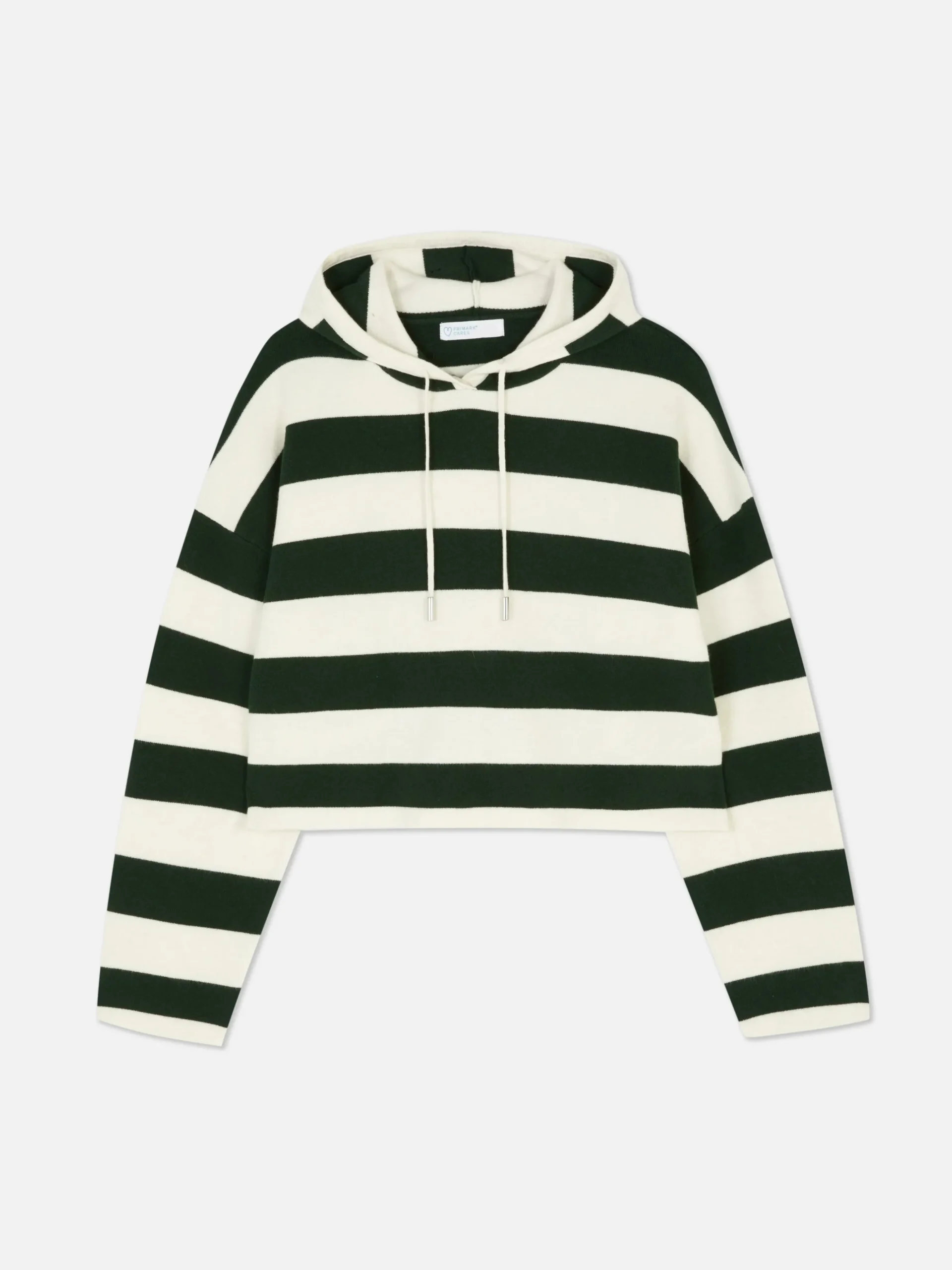 Sudadera De Punto A Rayas Con Capucha