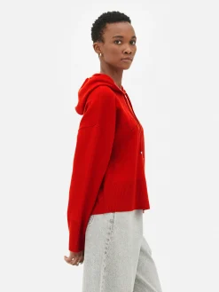 Sudadera De Punto Con Capucha Y Mensaje