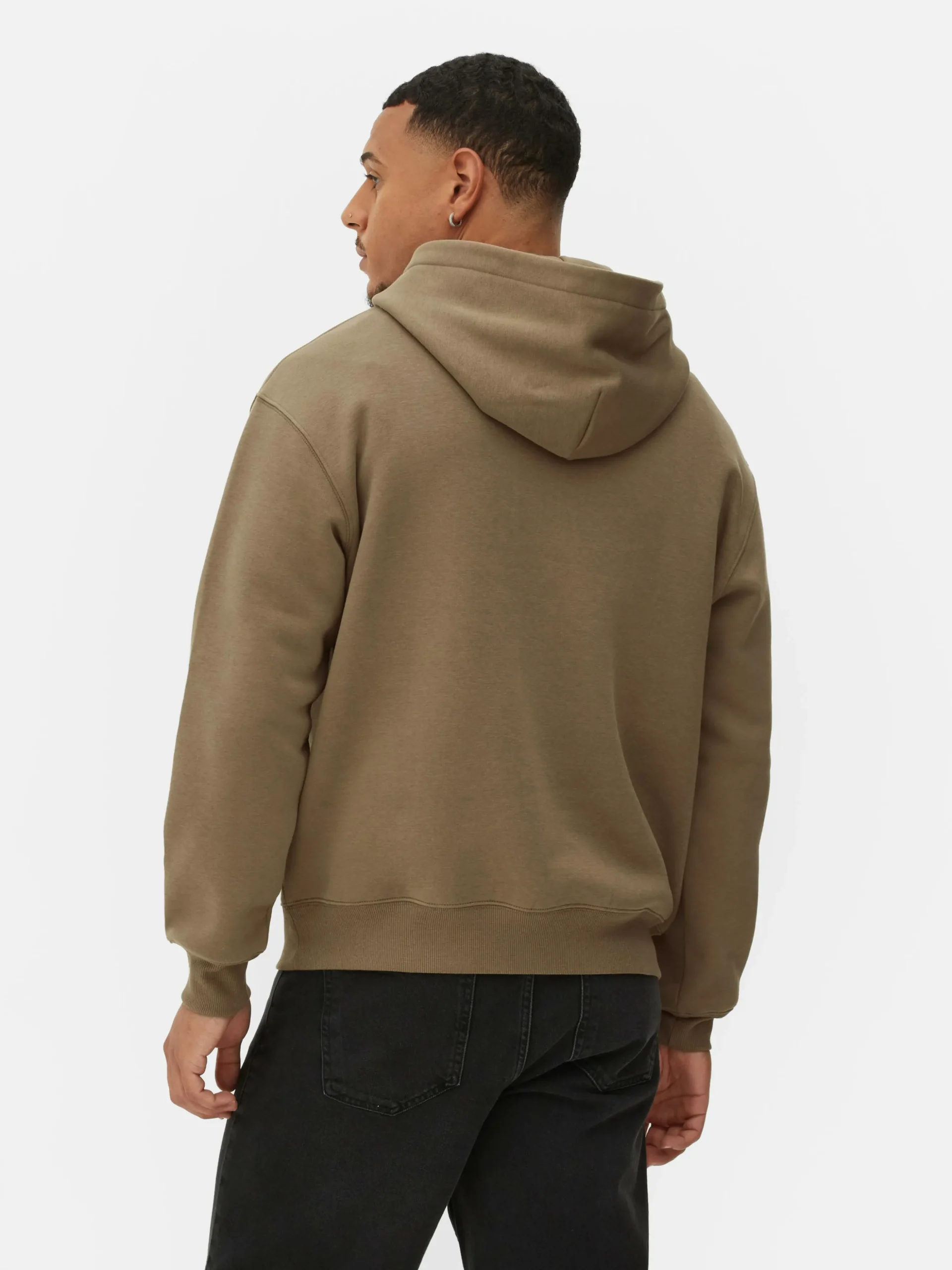 Sudadera De Punto Extragrande Con Capucha