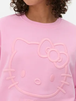 Sudadera Gráfica Con Bordado De Hello Kitty