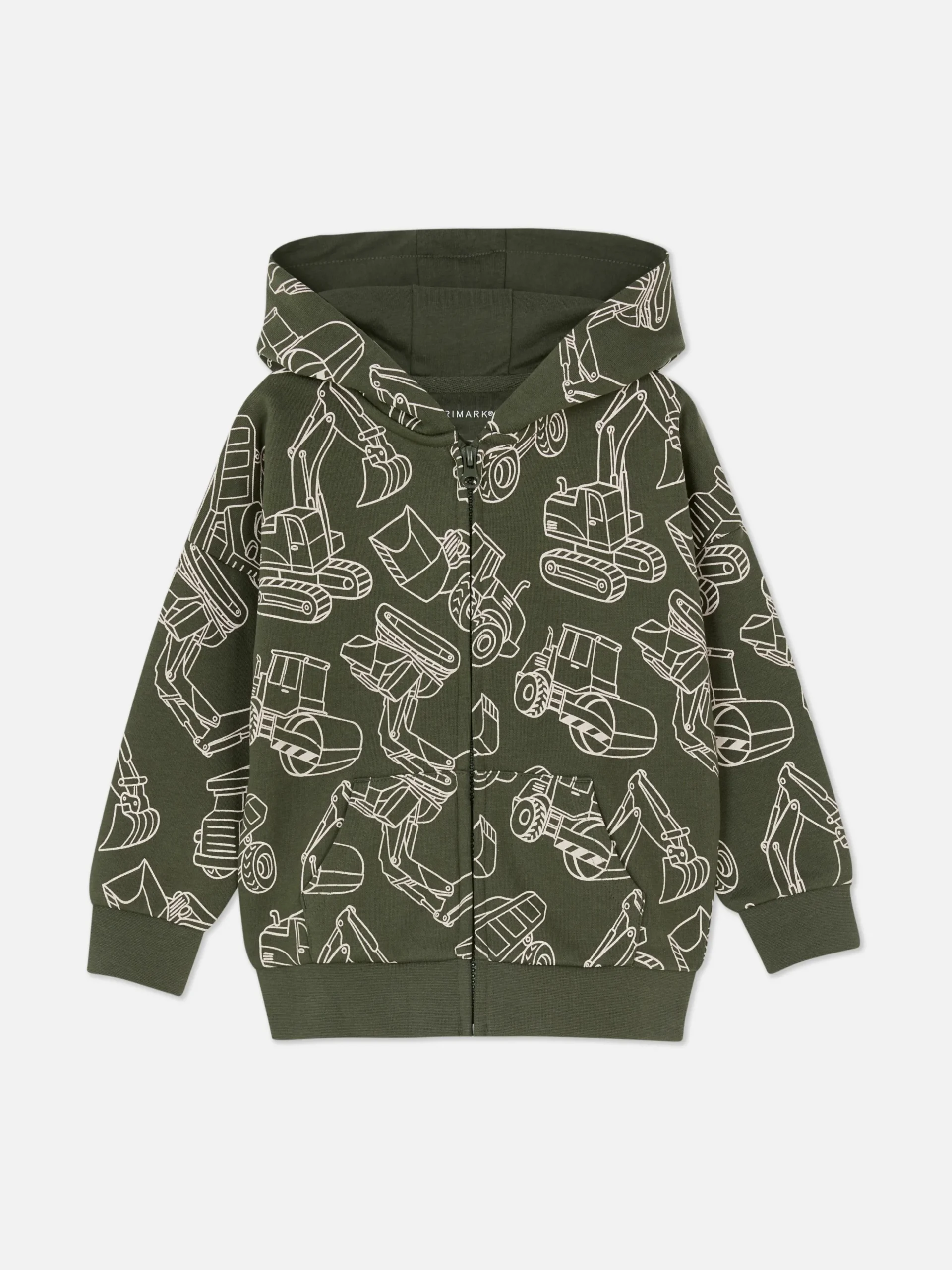 Sudadera Gráfica Con Capucha Y Cremallera