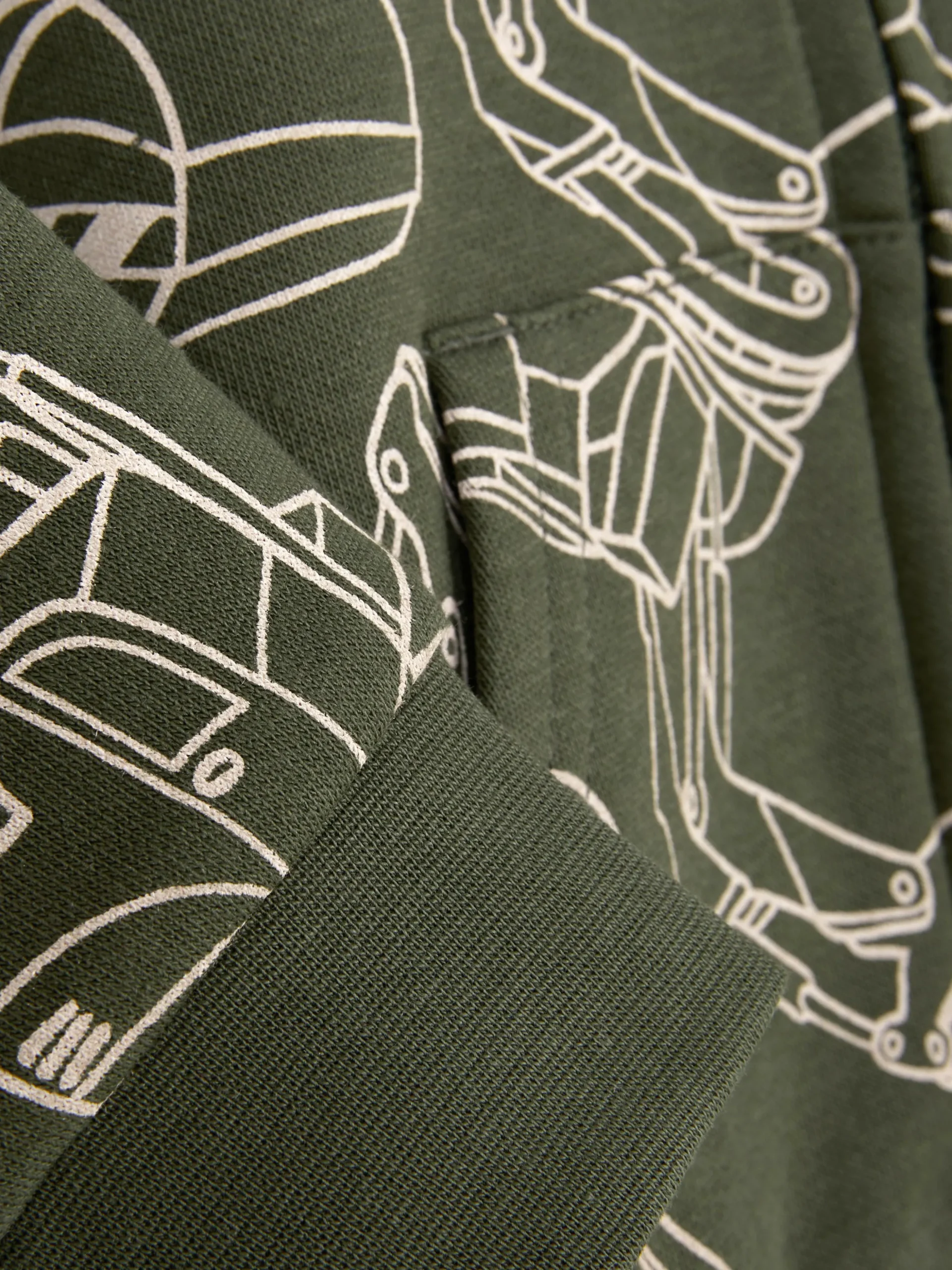 Sudadera Gráfica Con Capucha Y Cremallera