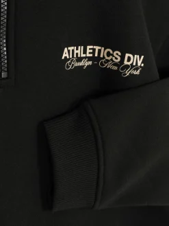 Sudadera Gráfica Con Cuello Chimenea