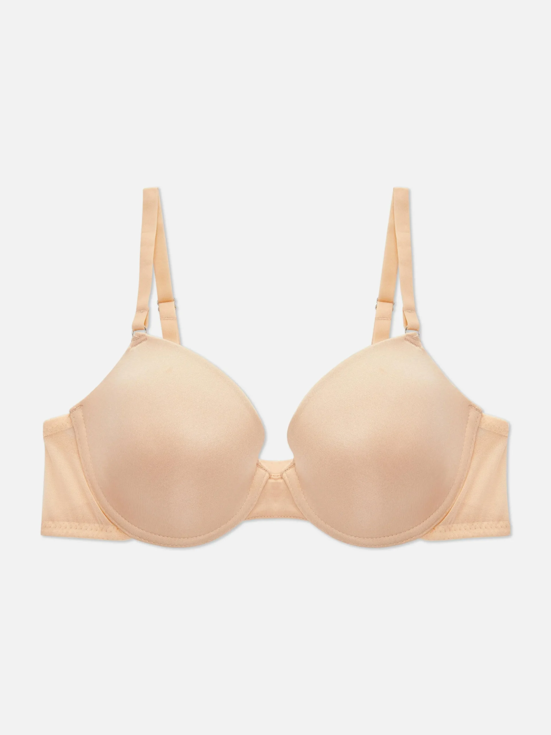 Sujetador Satinado Con Relleno Y Sin Costuras, A-D