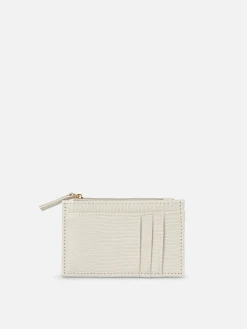 Tarjetero Con Textura De Piel De Serpiente