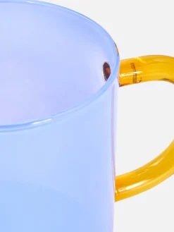 Taza De Vidrio Bicolor