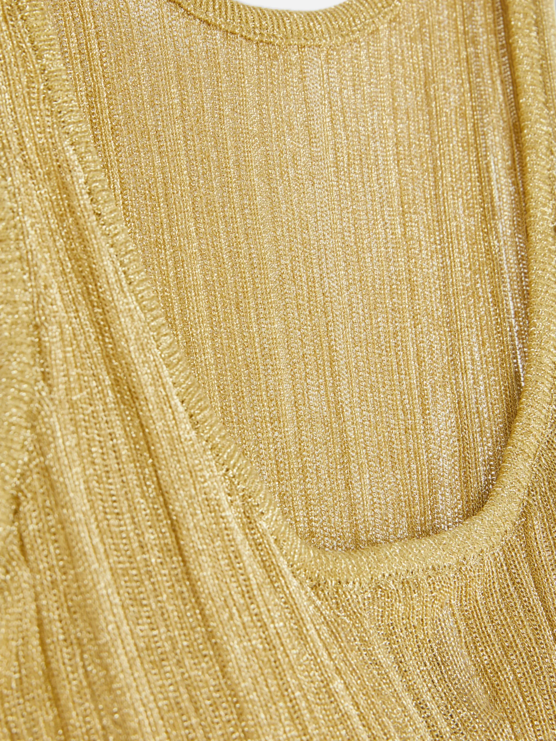 Top De Punto Acanalado Sin Mangas De The Edit