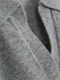 Top De Punto Fino Y Manga Corta Con Cuello