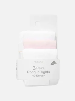 Tres Pares De Medias Opacas Surtidas De 40 Deniers