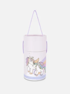 Tubo De Ceras De Colores Con Motivo De Unicornio