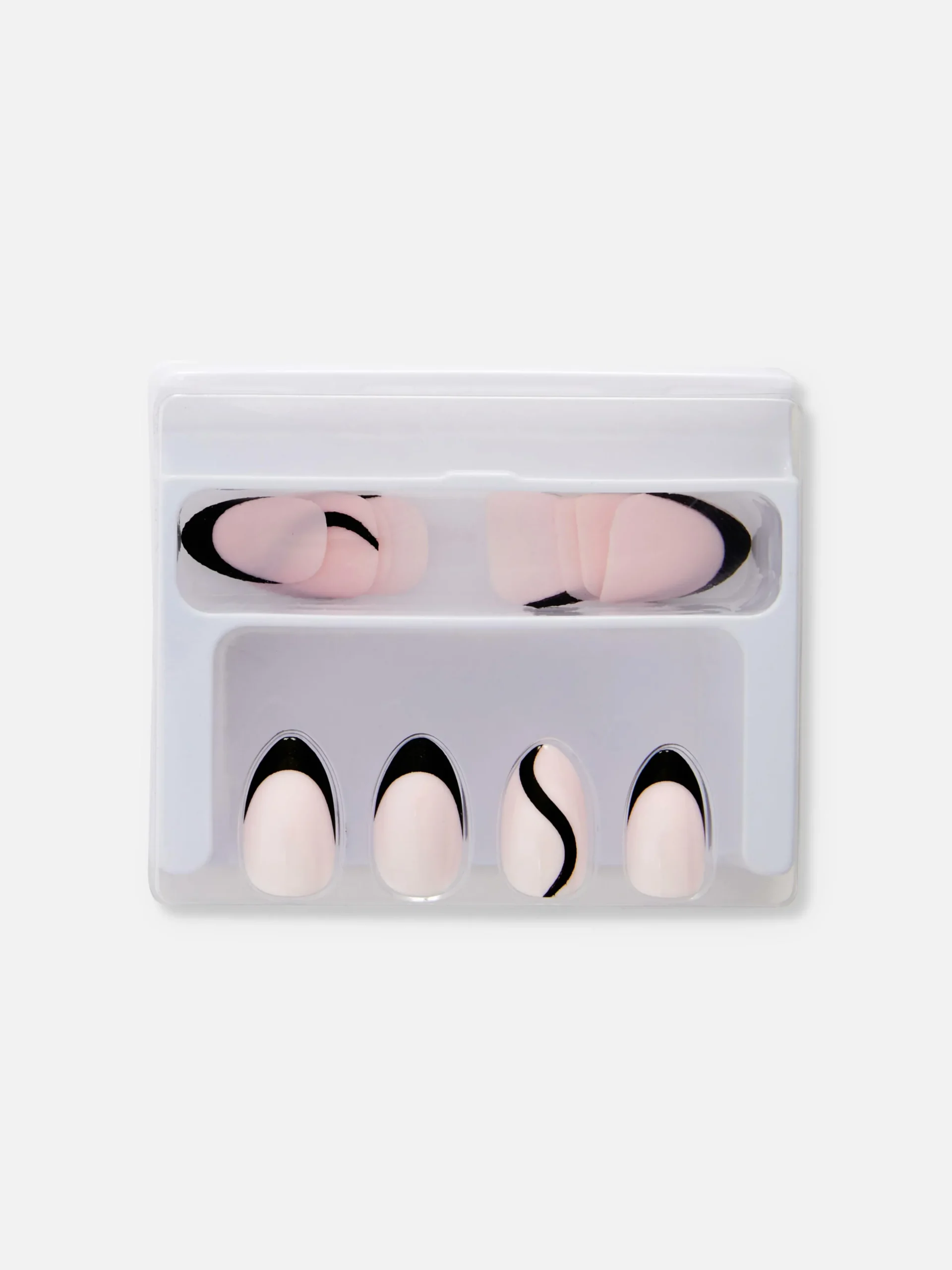 Uñas Postizas Almendradas Brillantes De PS...