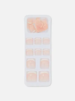 Uñas Postizas Brillantes Para Los Pies De PS...