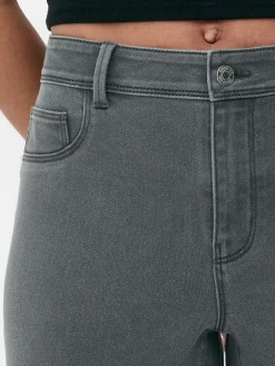 Vaqueros Ajustados Básicos De Tiro Medio