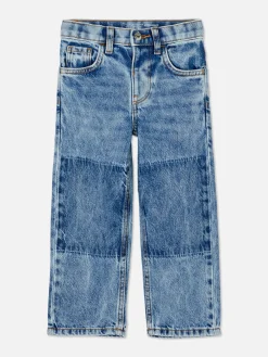 Vaqueros Con Pernera Recta Y Paneles